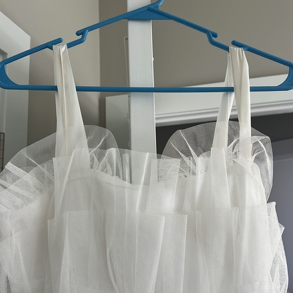 White Ruffle Dress - Picture 2 of 7